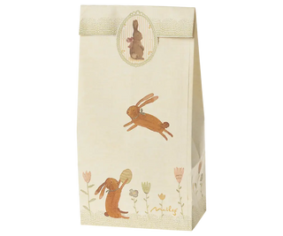 Feuille d'autocollants Lapins & Teddies maileg coton en herbe fermeture cadeaux