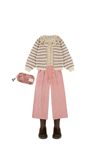 ensemble Pantalon à Pont Velours enfant emile et ida coton en herbe