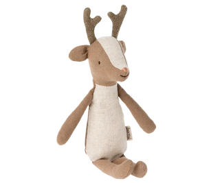 Cerf grand-frère maileg coton en herbe doudou enfants