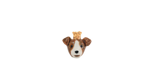 tête de chien fève baubels coton en herbe