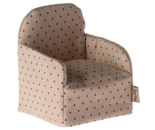 Fauteuil à pois souris