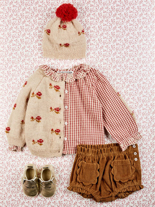 ensemble Bloomer poche à fleur Macadamia enfant emile et ida coton en herbe