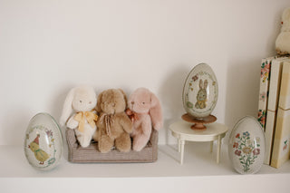 petit lapin maileg en peluche coton en herbe