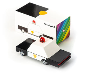Voiture de police en bois pour enfants Candylab Coton en Herbe