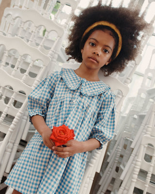 Robe ample vichy lagon emile et ida coton en herbe