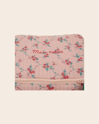 trousse de beauté brodée mon coeur aster emile et ida coton en herbe