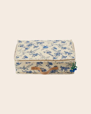 Valise grand format Orchid bleu fermée emile et ida coton en herbe