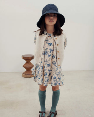 Robe orchid bleu fille emile et ida coton en herbe