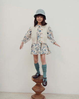 Robe orchid bleu enfant emile et ida coton en herbe