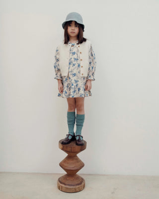 Robe orchid bleu enfant emile et ida coton en herbe