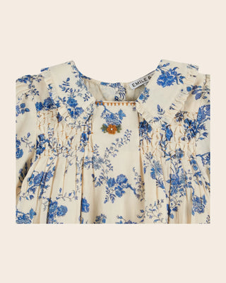Robe orchid bleu col emile et ida coton en herbe
