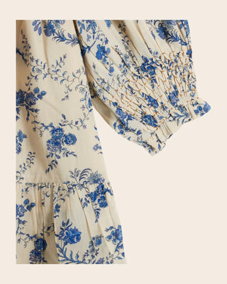 Robe orchid bleu manche emile et ida coton en herbe