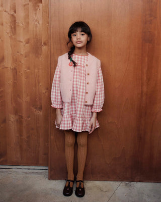 Robe Vichy Gaze automne emile et ida coton en herbe