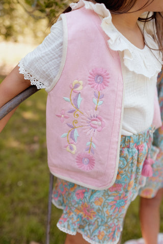 Blouse Antoinette volants enfants louise misha coton en herbe