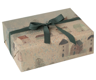 Rouleaux emballage Checker  Santa is coming maileg coton en herbe emballage cadeau
