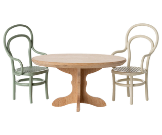 Table à manger ovale Souris Nature maileg coton en herbe