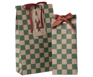 Sachet cadeau Mini  Vichy Vert maileg coton en herbe