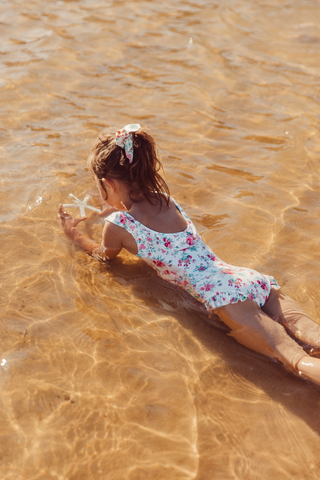 Maillot de bain Andréa une pièce bain enfants Louise Misha coton en herbe