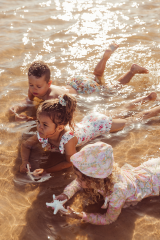 Maillot de bain Andréa une pièce bain enfants Louise Misha coton en herbe
