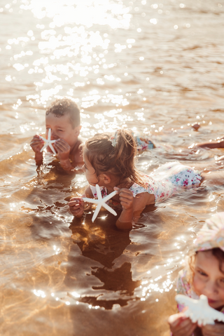 Maillot de bain Andréa une pièce bain enfants Louise Misha coton en herbe