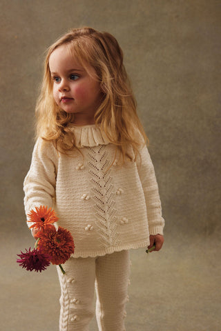 Pull Evina crème enfant louise misha coton en herbe
