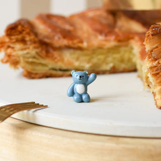 fêve ours bleu pour enfant galette des rois baubels coton en herbe