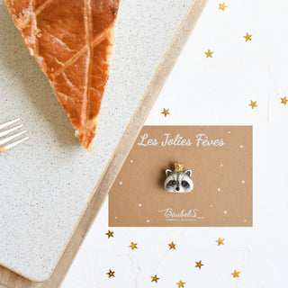 fève raton laveur pour galette des rois baubels coton en herbe