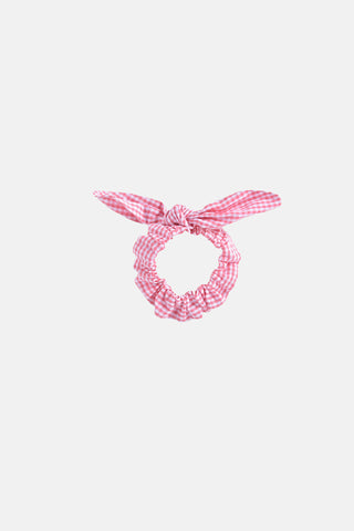 Chouchou Chloe vichy rose pour enfants Louise misha coton en herbe