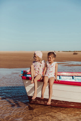 Maillot de bain yanika enfants louise misha coton en herbe ensemble haut et bas