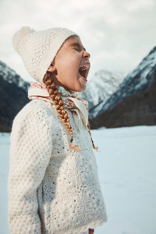 Pull Alicia cream  fille louise misha coton en herbe