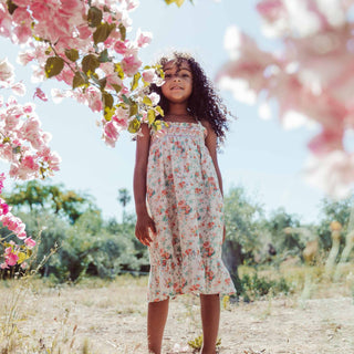 Robe Marceline imprimé fleuri Louise Misha coton en herbe
