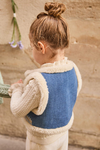 dos Veste reversible Libra denim louise misha coton en herbe