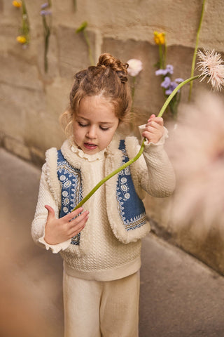 Veste reversible Libra denim fille louise misha coton en herbe