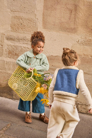 Veste reversible Libra denim enfants louise misha coton en herbe