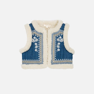 Veste reversible Libra denim louise misha coton en herbe