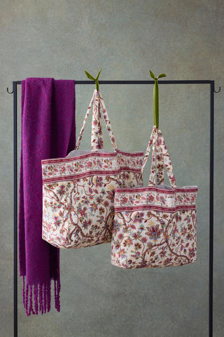 Tote Bag sac cabas fleuri Beverly femme louise misha coton en herbe