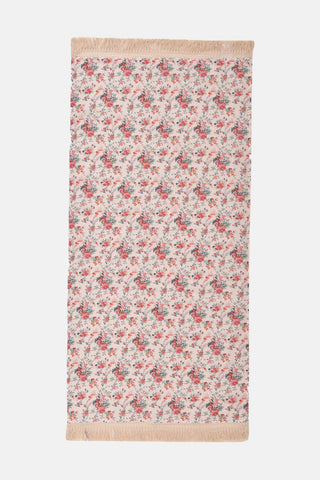 Serviette de bain Lana fleurs roses Louise Misha coton en herbe