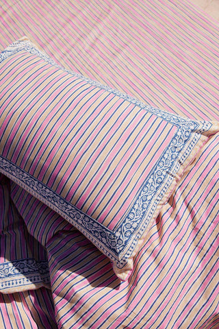 Housse de coussin Valerie à rayures Louise Misha Coton en herbe
