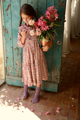 Robe à smocks longue
