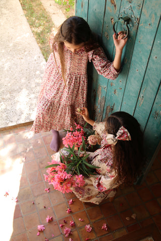 Robe à smocks longue