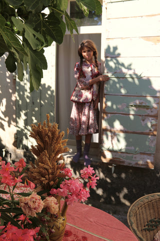 Robe à smocks longue
