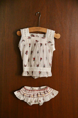Ensemble top et culotte imprimé garden flowers