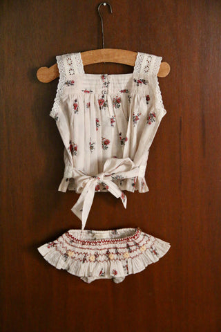 Ensemble top et culotte imprimé garden flowers