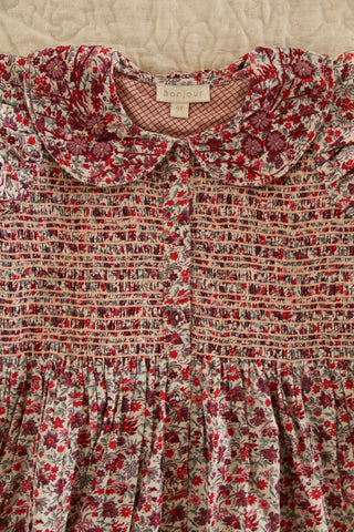 Robe à smocks longue