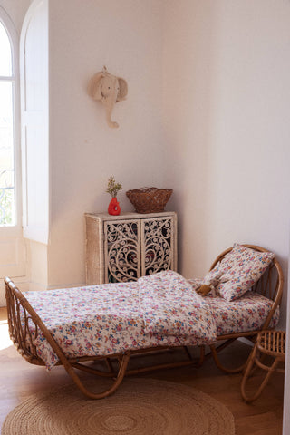 Set Housse de couette et coussin Noemie linge de lit Louise misha coton en herbe