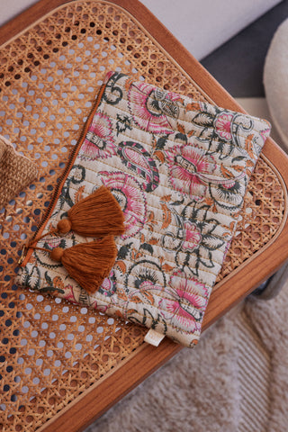 Pochette Domina motif indien louise misha coton en herbe
