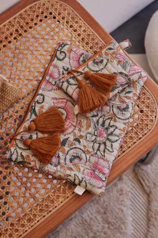 Pochette Domina motif indien louise misha coton en herbe