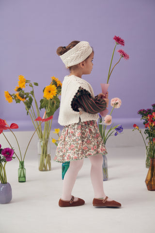 Jupe Cephee courte fleurie louise misha coton en herbe