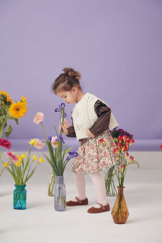 Jupe Cephee courte fleurie louise misha coton en herbe