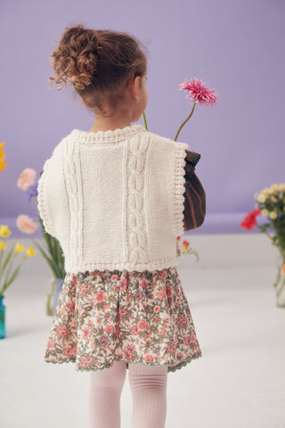 Jupe Cephee courte fleurie louise misha coton en herbe